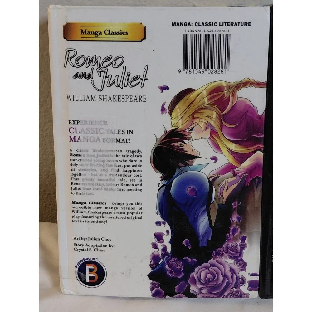 Manga Classics Shakespeare Romeo and Juliet & Hamlet Hardcover Lot of 2